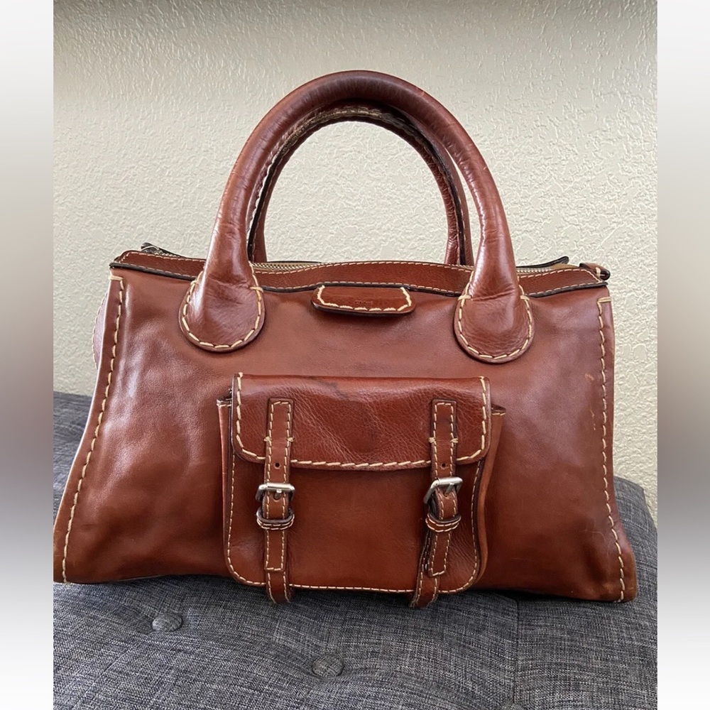 CHLOE Edith bag whiskey leather